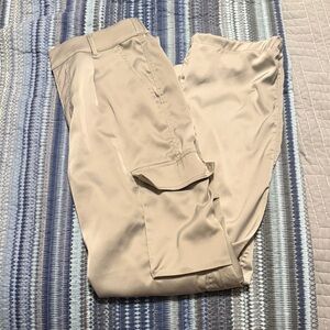 Like New YoungLA Olive Silk Cargo Pants for Women